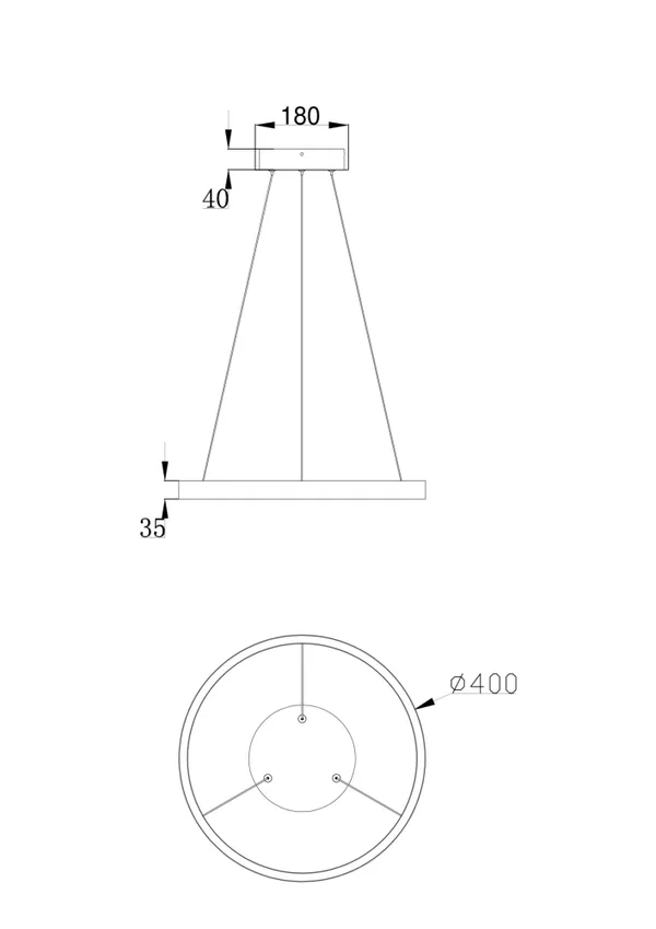 Подвесной светильник 25Вт 4000K Белый IP20 Rim MOD058PL-L22W4K Technical Maytoni — фото 6
