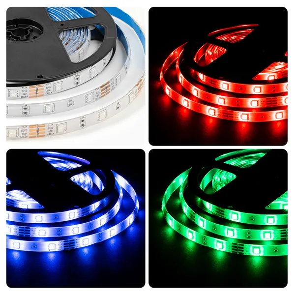 LSE-284 Светодиодная лента 12В, 7,2Вт/м, RGB, smd5050, 30д/м, IP65, ширина подложки 10мм, 5м OGM APEYRON — фото 6