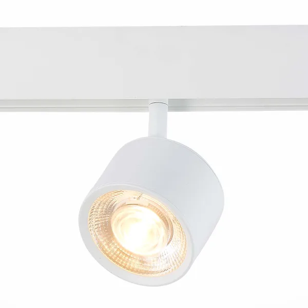 Магнитный трековый светильник белый LED 1*6Вт 3000К 560Lm Ra>80 36° IP20 L120xW81xH138 48В ST353.536.06 ST LUCE