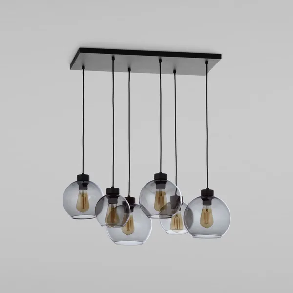 Подвесной светильник 6*E27 60Вт черный IP20 Cubus (2833 Cubus) TK Lighting Eurosvet