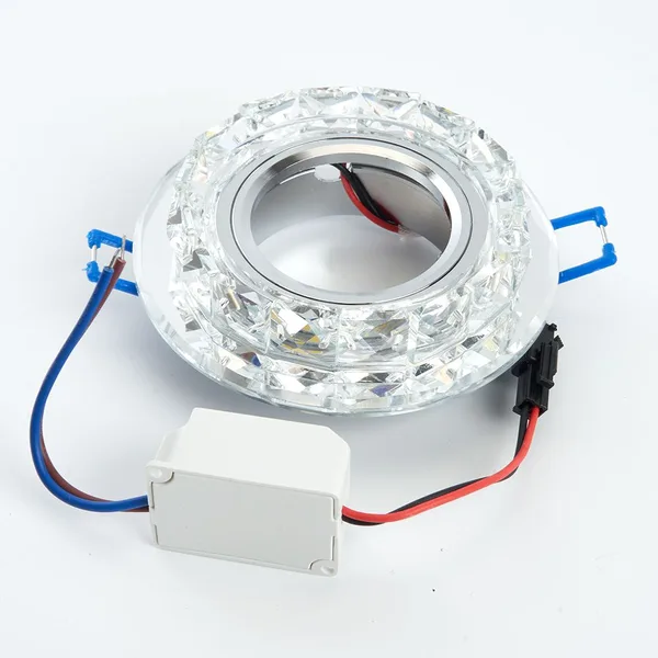 Светильник встраиваемый с белой LED подсветкой Feron CD878 потолочный MR16 G5.3 прозрачный — фото 4