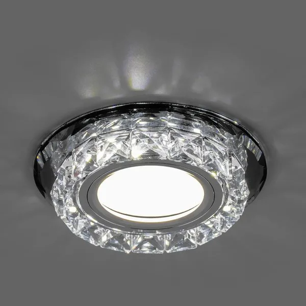 Светильник встраиваемый с белой LED подсветкой Feron CD878 потолочный MR16 G5.3 прозрачный — фото 3