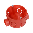 Коробка установочная 80-0500 безгалогенная (HF) 68х42 (224шт/кор) Промрукав — фото 2