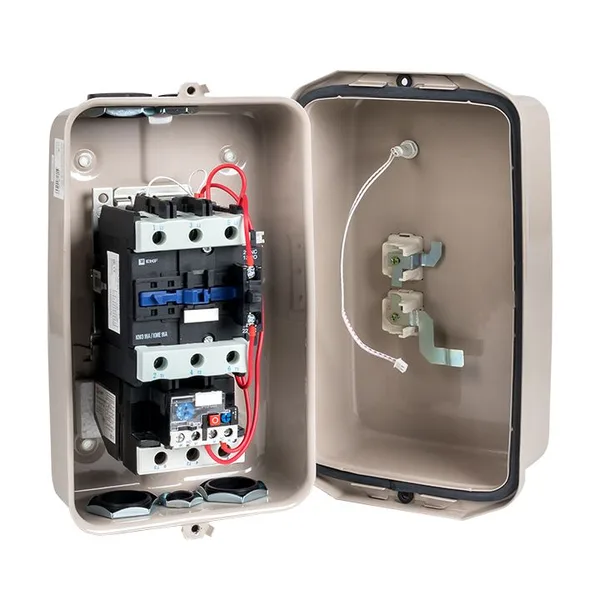 Пускатель в корпусе IP65 КМЭ 95А 230В с РТЭ Ir-80-93А и индик, PROxima EKF — фото 4