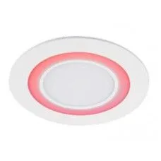 Светильник встраиваемый с красной подсветкой 12W/4W круг JazzWay