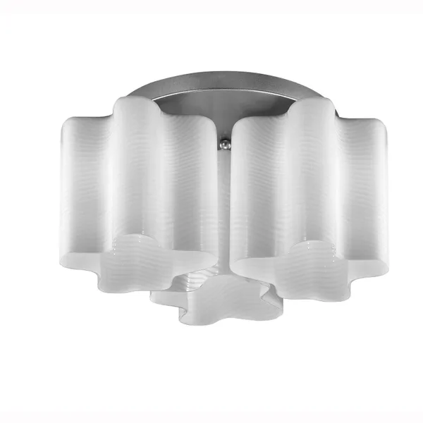 Люстра потолочная Серебристый/Белый с полосками E27 3*60Вт SL117.502.03 ST LUCE
