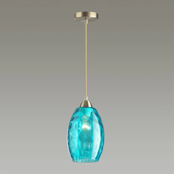 Подвес E27 60W 220V SAPPHIRE античная бронза,голубой LUMION — фото 3