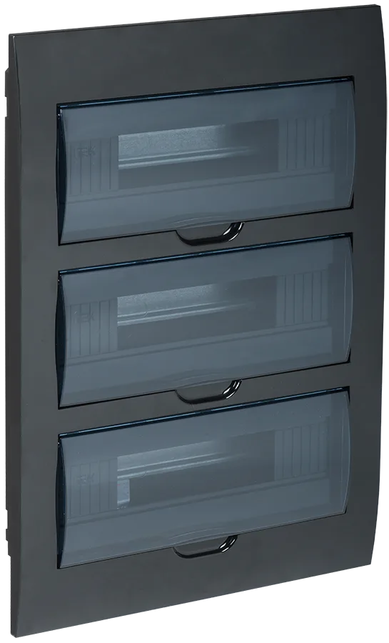 Корпус пластиковый ЩРВ-П-36 IP41 черный KREPTA 3 IEK