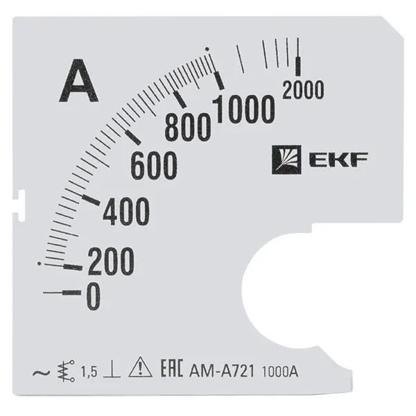 Шкала сменная для A721 1000/5А-1,5 PROxima EKF