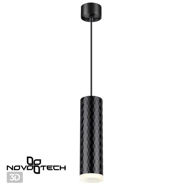 Накл.св-к,провод 2м IP20 GU10 9W 220V BRILL черный NOVOTECH — фото 3