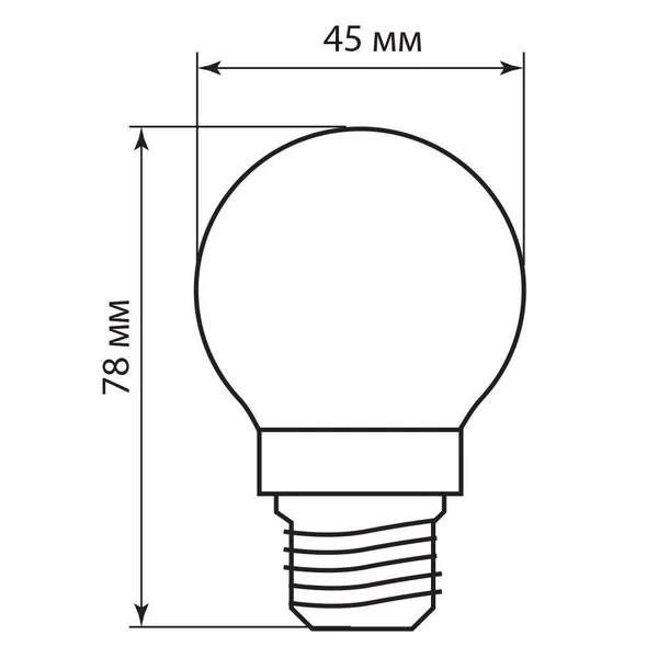 Лампа светодиодная Feron LB-61 Шарик E27 5W 2700K — фото 4