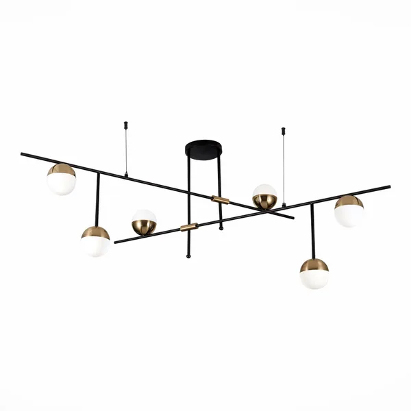 Люстра потолочная Черный/Белый, Золотистый G9 6*5Вт 4000К SL1507.422.06 ST LUCE