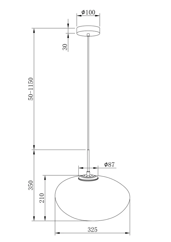 Подвесной светильник 1*LED 5Вт Белый IP20 Roca MOD004PL-L5S3K Maytoni — фото 4