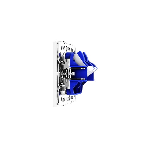 Розетка компьютерная встраиваемая Voltum S70 двойная RJ45+RJ45 КАТ.6, (белый глянцевый) — фото 11