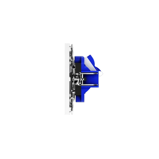 Розетка компьютерная встраиваемая Voltum S70 двойная RJ45+RJ45 КАТ.6, (белый глянцевый) — фото 12