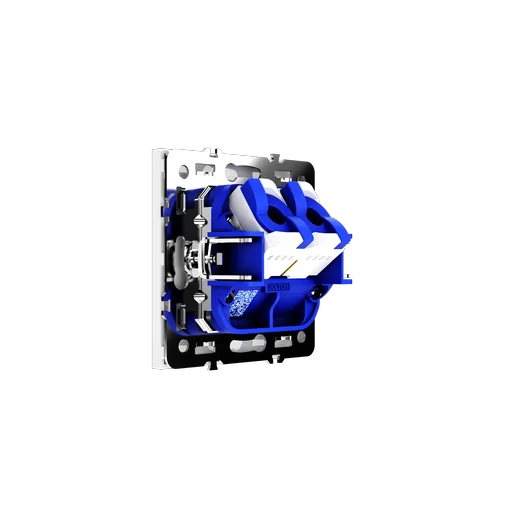 Розетка компьютерная встраиваемая Voltum S70 двойная RJ45+RJ45 КАТ.6, (белый глянцевый) — фото 9