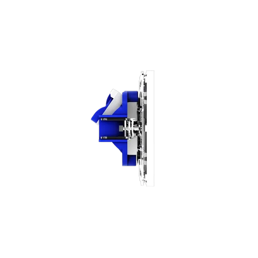 Розетка компьютерная встраиваемая Voltum S70 двойная RJ45+RJ45 КАТ.6, (белый глянцевый) — фото 23