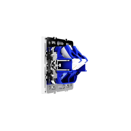 Розетка компьютерная встраиваемая Voltum S70 двойная RJ45+RJ45 КАТ.6, (белый глянцевый) — фото 10