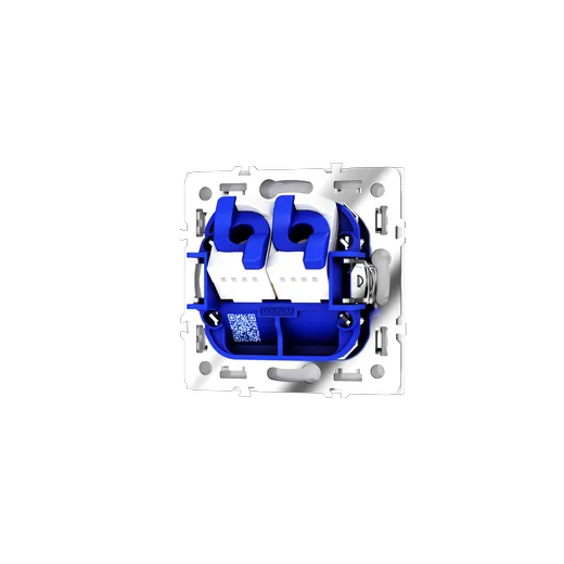Розетка компьютерная встраиваемая Voltum S70 двойная RJ45+RJ45 КАТ.6, (белый глянцевый) — фото 5