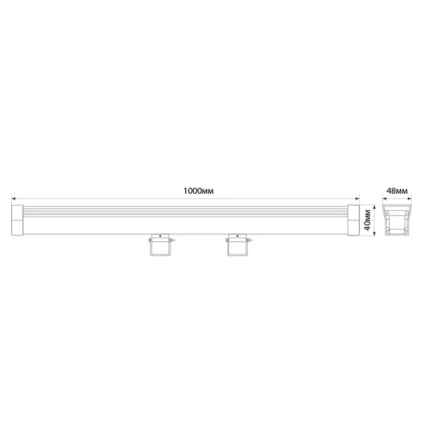 Светодиодный линейный прожектор с DMX Feron LL-892 36W RGB 24V IP65 — фото 2