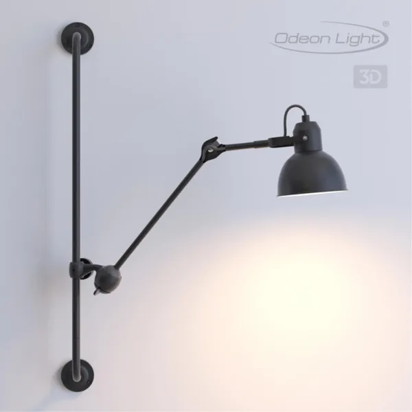 Бра на кронштейне Е14 1*40W ARTA черный ODEON LIGHT — фото 4