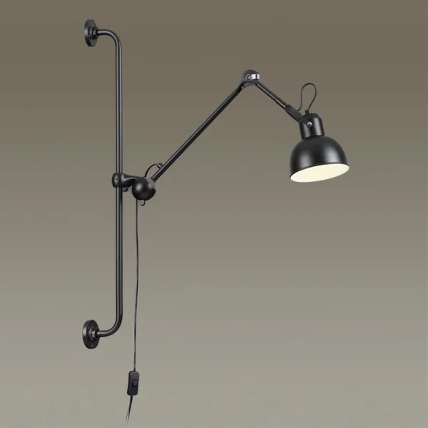 Бра на кронштейне Е14 1*40W ARTA черный ODEON LIGHT — фото 3