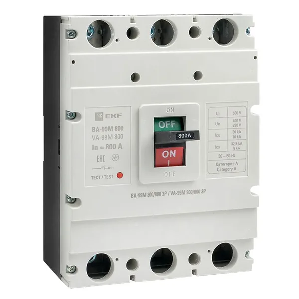 Выключатель автоматический ВА-99МL 800/800А 3П 50кА EKF Basic