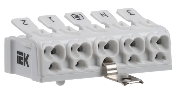 Клемма пружинная соединительная КСПнз5-3L+N+PE IEK
