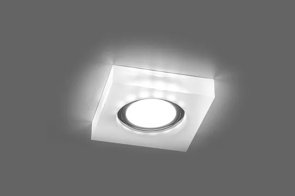 Светильник встраиваемый с белой LED подсветкой Feron CD8180 потолочный MR16 G5.3 белый матовый — фото 2