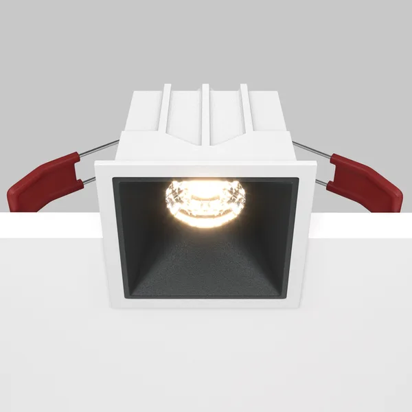 Встраиваемый светильник LED 10Вт Бело-черный IP20 Downlight DL043-01-10W3K-SQ-WB Technical Maytoni — фото 4