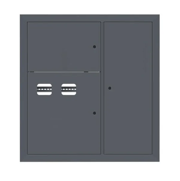 Щит этажный 2 кв, RAL7016 (1000х950х150) PROxima EKF