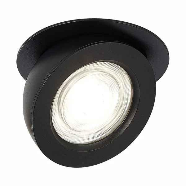 Светильник встраиваемый Черный LED 1*10Вт 4000К 850Lm Ra>90 38° IP20 D109xH60 180-240В ST654.448.10 ST LUCE