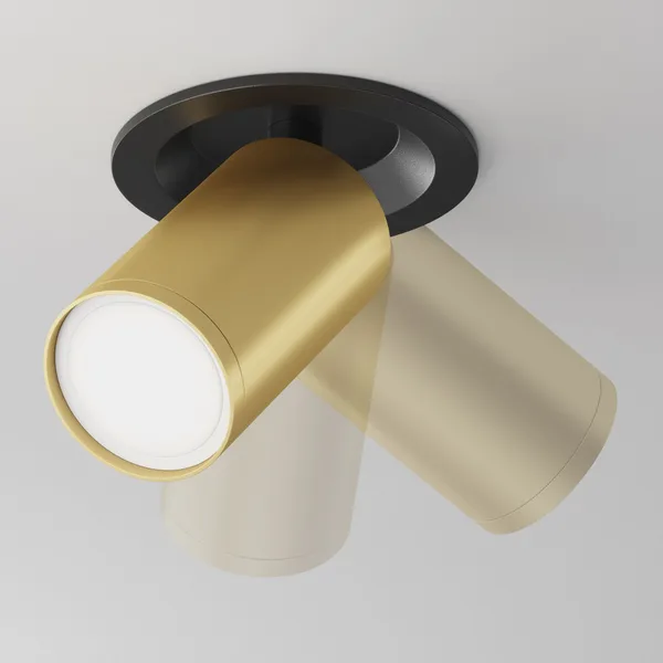 Потолочный светильник 1*GU10 10Вт Черный и Матовое золото IP20 Ceiling & Wall C048CL-U-1BMG Technical Maytoni — фото 4