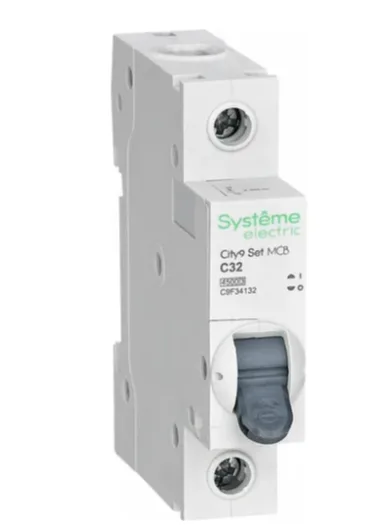 Выключатель автоматический однополюсный 32А С 4.5kA 230В City9 Set C9F34132 Systeme Electric Systeme Electric (Schneider Electric)