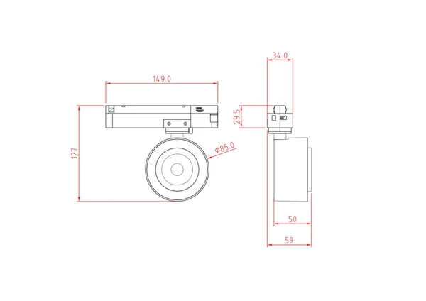 Светильник трековый 13Вт 4000K Белый IP20 Treo TR023-1-12W4K Technical Maytoni — фото 4