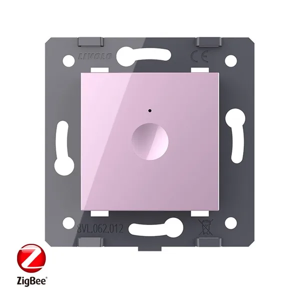 Одноклавишный сенсорный выключатель ZigBee Module, цвет розовый (механизм) Livolo — фото 2