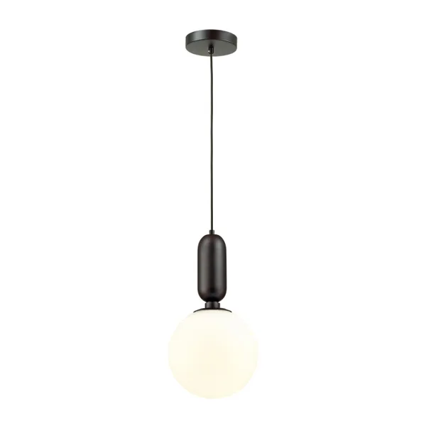 Подвес E27 1*40W (тип лампы СВЕЧА) 220V OKIA черный/белый ODEON LIGHT — фото 5
