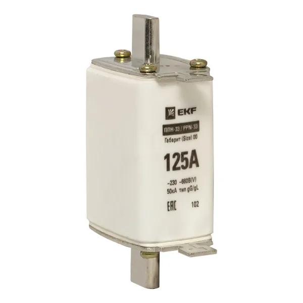 Плавкая вставка ППН-33 160/125А габарит 00 PROxima EKF