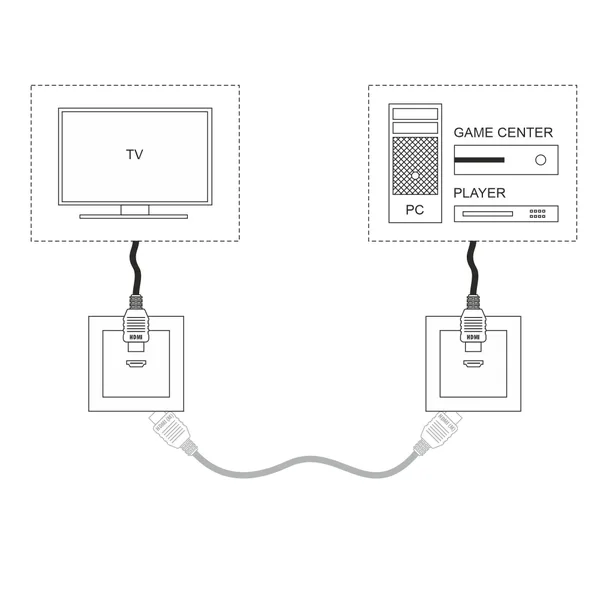 Розетка HDMI (слоновая кость) СУ IP20 Werkel — фото 5