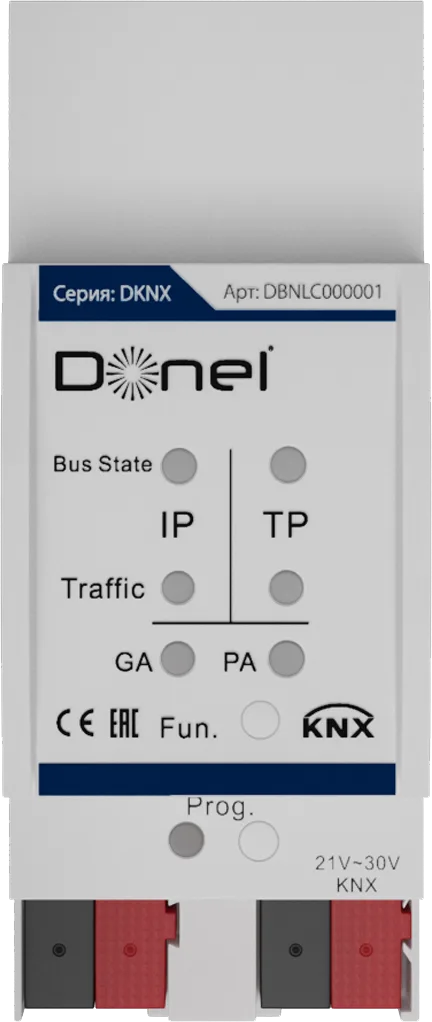 Donel KNX Соедининтель областей / линий. Монтаж на DIN-рейку, Cерия DKNX