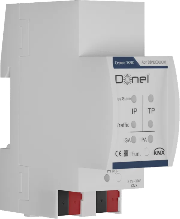 Donel KNX Соедининтель областей / линий. Монтаж на DIN-рейку, Cерия DKNX — фото 2