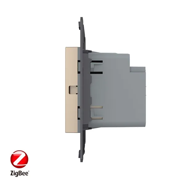 Одноклавишный сенсорный выключатель ZigBee Module, цвет золотой (механизм) Livolo — фото 3
