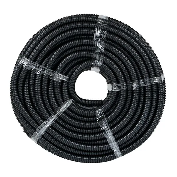 Труба гофр, ПНД с протяжкой d25 мм (25 м) черная EKF-Plast — фото 2
