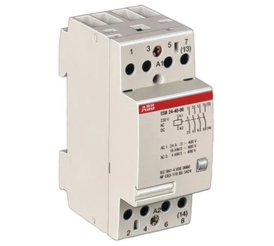Контактор модульный ESB-40-40 (40А AC1) катушка 220В АС/DC ABB