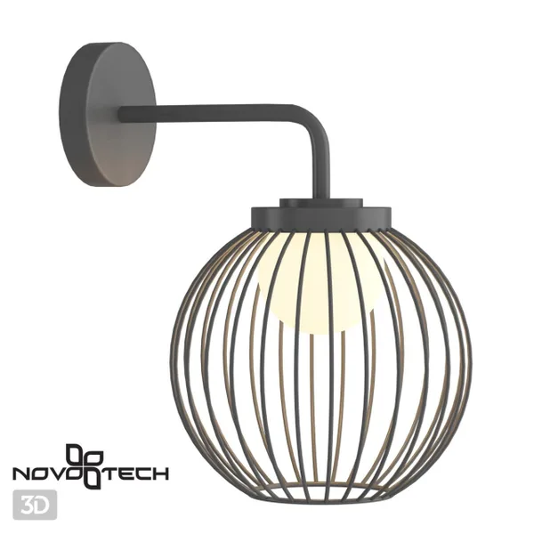 Ландшафтный настен.св-к IP65 LED 4000K 7W 220-240V CARRELLO темно-серый NOVOTECH — фото 4