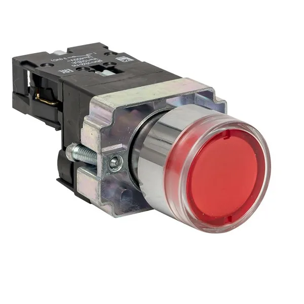 Кнопка BA42 с подстветкой 230В красная NC PROxima EKF