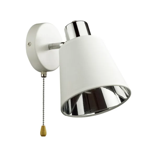 Бра с выкл.E14 40W 220V GRETCHEN белый,хром LUMION
