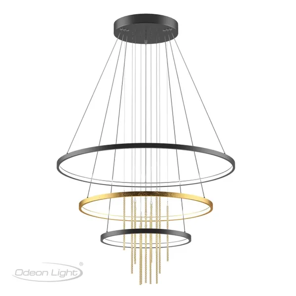 Подвесной св-к LED 4000K 113W 220V MONICA золотистый/стекло/металл ODEON LIGHT — фото 6
