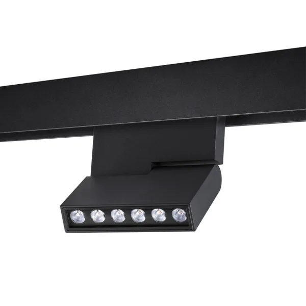 Трековый св-к димм.с ДУ,со сменой цв.темп.IP20 LED 3000~6500К 12W 48V черный FLUM D NOVOTECH — фото 4