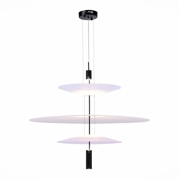 Люстра подвесная Черный/Белый LED 1*15Вт 3000К SL6101.423.01 ST LUCE